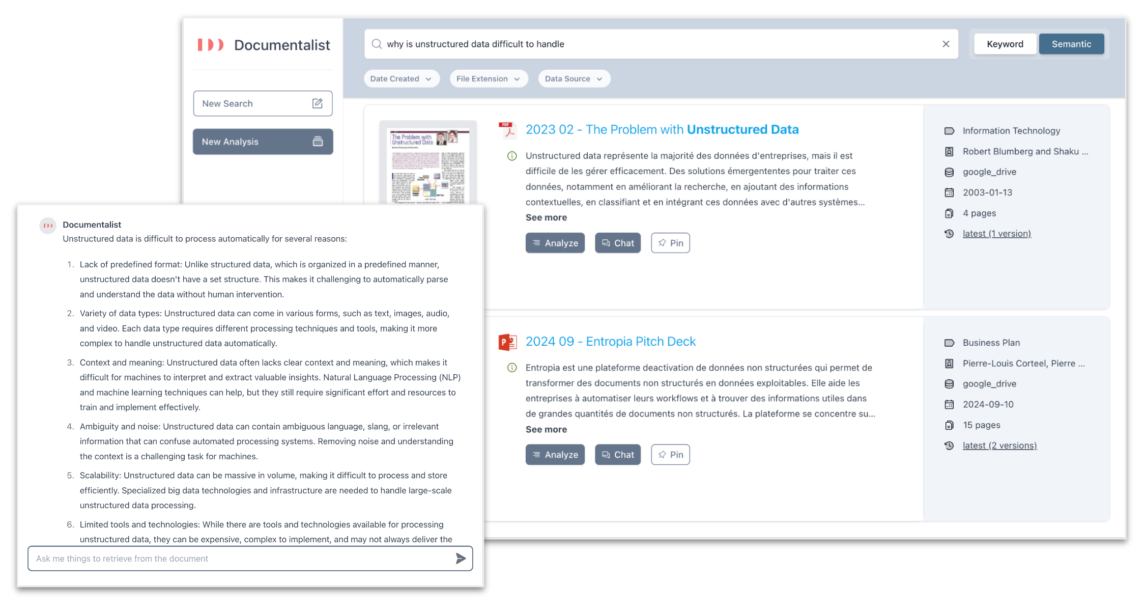 Documentalist, information management solution