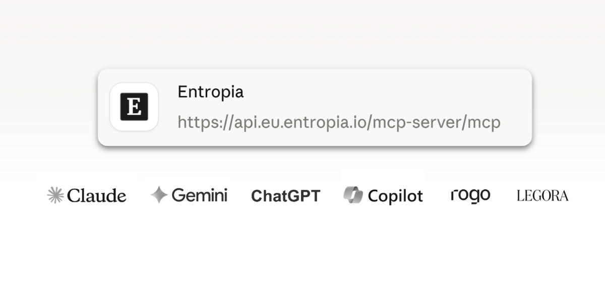 Entropia connected to AI platforms via MCP