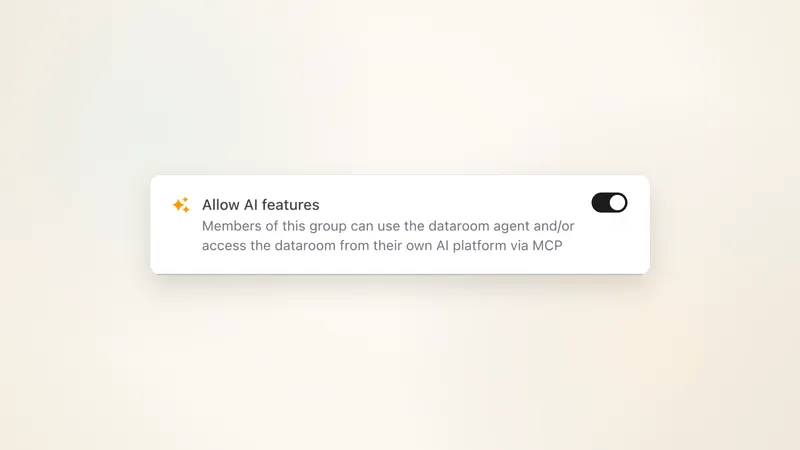 Select which groups can use our AI analysis agents or MCP server
