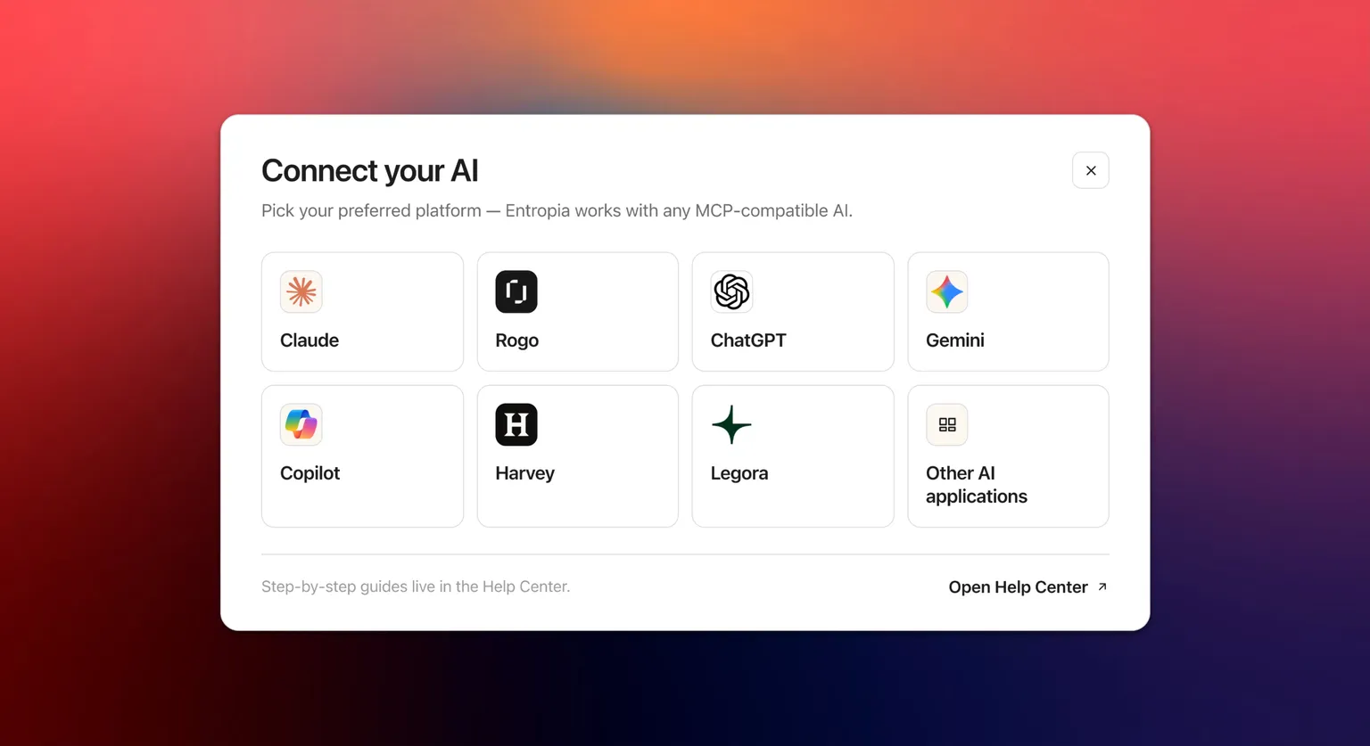 Connect your AI assistant in a few clicks