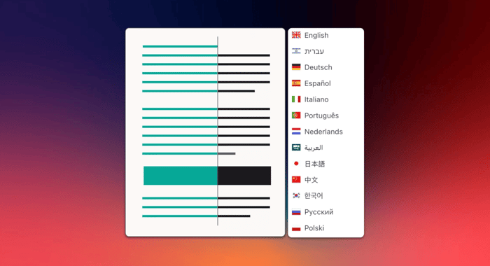 Instant document translation in Entropia