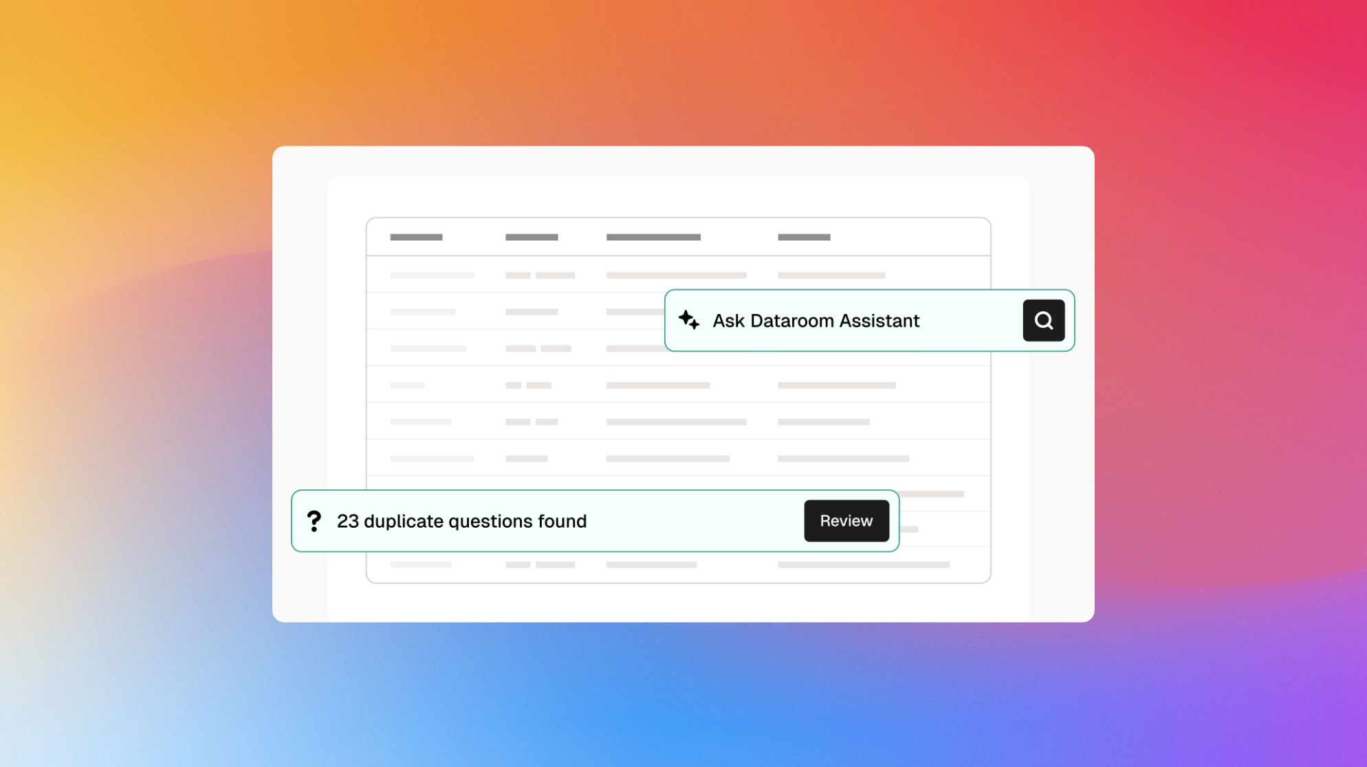AI native dataroom header picture
